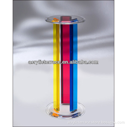 Colorful Acrylic Pedestal with Modern Style